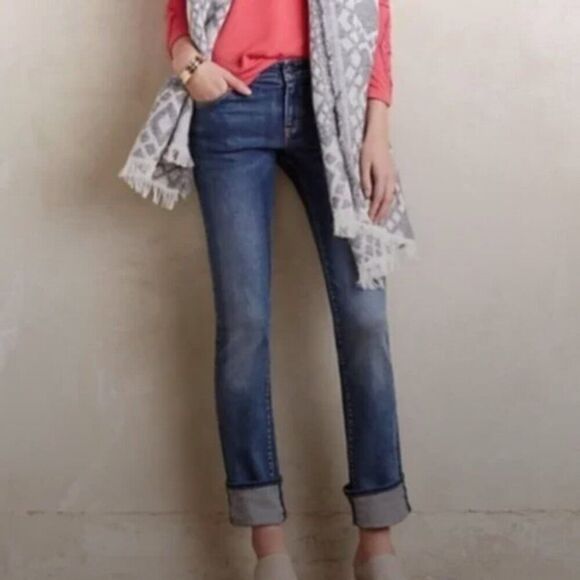 Anthropologie Pilcro and Letters Low-Rise Washed Blue Jeans Good Condition - Picture 15 of 16